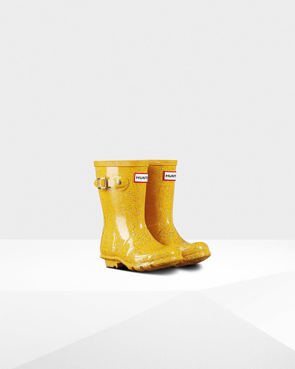 Botas de Lluvia Hunter Niños - Original Little Giant Glitter - Amarillos - NSZGBJP-92